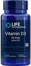 Life Extension Vitamin D3 Kapseln 1000 IE 250 Stück – Bild 1 von 1