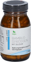 LIFE LIGHT® Bambussprossen Kieselerde Kapseln mit 210 mg Silizium vegan und ohne Zusatzstoffe 120 Stück – Bild 1 von 2