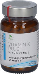 LIFE LIGHT BASIC VITAMIN K PLUS VITAMIN K2 MK-7 Kapseln – Bild 1 von 2