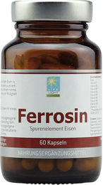 LIFE LIGHT Ferrosin Eisen Gluconat 14 mg Kapseln 60 Stück glutenfrei und laktosefrei – Bild 1 von 3