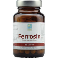 Produktbild von LIFE LIGHT Ferrosin Eisen Gluconat 14 mg Kapseln 60 Stück glutenfrei und laktosefrei