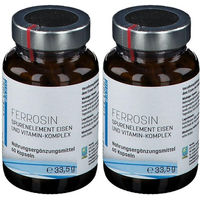 Produktbild von LIFE LIGHT FERROSIN Eisen und Vitamin-Komplex mit Eisen-Gluconat, 120 Kapseln, glutenfrei und laktosefrei