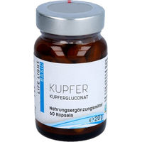 Produktbild von Life Light Kupfer 2 mg aus Kupfergluconat Kapseln 60 Stück ohne Zusatzstoffe