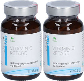 LIFE LIGHT Vitamin C Ascorbinsäure retard Kapseln vegan 120 Stück – Bild 1 von 1