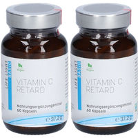 Produktbild von LIFE LIGHT Vitamin C Ascorbinsäure retard Kapseln vegan 120 Stück
