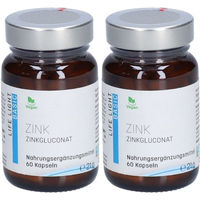 Produktbild von LIFE LIGHT® Zink Gluconat 15 mg Kapseln vegan und vegetarisch 60 Stück