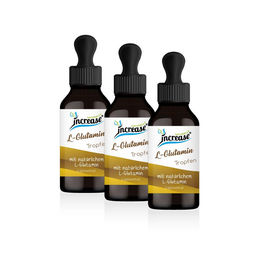 Liposomale L-Glutamin Tropfen mit MCT Öl hochdosiert 5000 mg pro Tag vegan und laktosefrei 180 ml – Bild 1 von 2