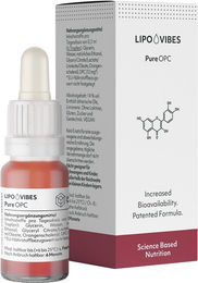 LipoVibes OPC Traubenkernextrakt Tropfen vegan zuckerfrei glutenfrei laktosefrei 30 ml – Bild 1 von 4