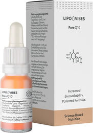 LipoVibes Q10 mit Ubiquinon Tropfen vegan zuckerfrei glutenfrei laktosefrei 30 ml – Bild 1 von 1