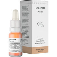 Produktbild von LipoVibes Q10 mit Ubiquinon Tropfen vegan zuckerfrei glutenfrei laktosefrei 30 ml