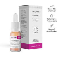 Produktbild von LipoVibes Vitamin B12 Tropfen vegan zuckerfrei glutenfrei laktosefrei