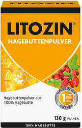 Litozin Hagebuttenpulver 130 g glutenfrei laktosefrei ohne Zusatzstoffe – Bild 1 von 2