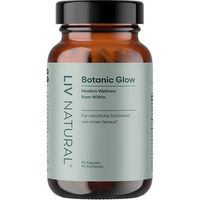 Produktbild von LIV Botanic Glow Vegan Kapseln mit Chlorella, Biotin, Zink und Selen für Frauen