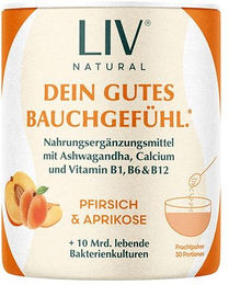 LIV Darm Komplex Pulver mit 10 Mrd. Bakterienkulturen, Ashwagandha KSM-66 und Fruchtpulver ohne Zusatzstoffe – Bild 1 von 3