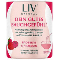 Produktbild von LIV Darm Komplex Pulver mit Fruchtpulvern, Bakterienkulturen und Ashwagandha KSM-66 ohne Zusatzstoffe