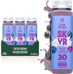 LiveFresh Skyr High Protein Drink Heidelbeere zuckerfrei – Bild 1 von 3