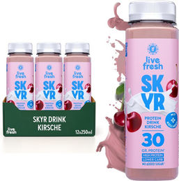 LiveFresh Skyr High Protein Drink Kirsche zuckerfrei – Bild 1 von 3