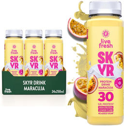 LiveFresh Skyr High Protein Drink Maracuja zuckerfrei – Bild 1 von 3