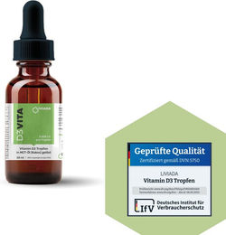 LIVIADA D3VITA Vitamin D3 Tropfen mit 5000 IE vegetarisch – Bild 1 von 3