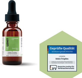 LIVIADA Selen Tropfen mit Natriumselenit 50 µg pro Portion vegan – Bild 1 von 3