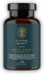Living Root Basic Gold Complex Vegan Kapseln 180 Stück ohne Zusatzstoffe – Bild 1 von 3
