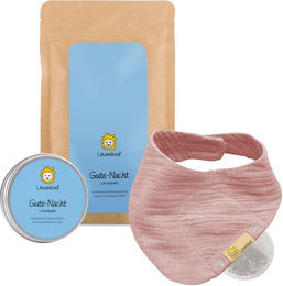 Löwenkind Gute-Nacht-Set Mini Kräuterpads für Babys und Kinder Bio ohne Zusatzstoffe Altrosa – Bild 1 von 1