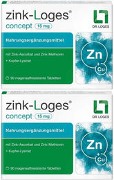 Loges concept Zink 15 mg Tabletten 180 Stück – Bild 1 von 1