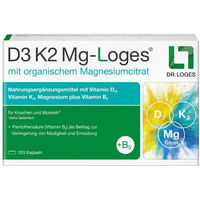 Produktbild von Loges D3 K2 Magnesium Kapseln vegan 100 Stück