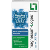 Produktbild von Loges Magnesium Vario 100 mg Kapseln ohne Gelatine 120 Stück