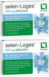 Loges Selen Tabletten 200µg pflanzlich vegan hefefrei glutenfrei laktosefrei 120 Stück – Bild 1 von 2