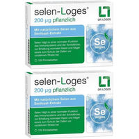 Produktbild von Loges Selen Tabletten 200µg pflanzlich vegan hefefrei glutenfrei laktosefrei 120 Stück