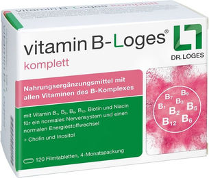Loges Vitamin B-Komplex Filmtabletten für Senioren und Sportler 120 Stück – Bild 1 von 2