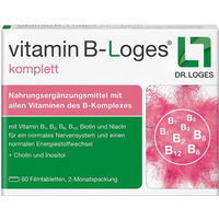 Produktbild von Loges Vitamin B-Komplex Tabletten für Senioren und Sportler