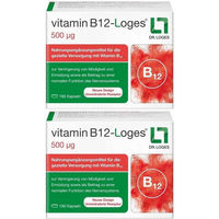 Produktbild von Loges Vitamin B12 500 µg Kapseln vegan laktosefrei 180 Stück