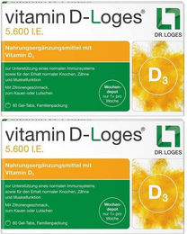 Loges Vitamin D Gummis 5600 IE für Kinder und Erwachsene 60 Stück – Bild 1 von 1