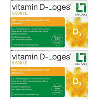 Produktbild von Loges Vitamin D Gummis 5600 IE für Kinder und Erwachsene 60 Stück