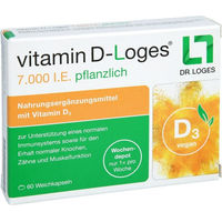 Produktbild von Loges Vitamin D Kapseln 7.000 IE vegan 60 Stück