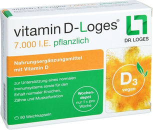 Loges Vitamin D Kapseln 7000 IE vegan 90 Stück – Bild 1 von 1