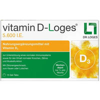 Produktbild von Loges Vitamin D Wochendepot 5600 I.E. Lutschtabletten für Kinder und Erwachsene
