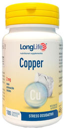 Longlife Copper 100 Kupfer Tabletten vegan und glutenfrei 100 Stück – Bild 1 von 1