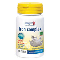 Produktbild von LONGLIFE Eisen-Komplex vegane beschichtete Tabletten 100 Stück