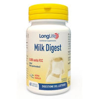 Produktbild von LONGLIFE MILK DIGEST Laktase Lutschtabletten vegan und glutenfrei 60 Stück