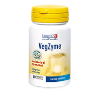 Produktbild von Longlife Vegzyme Multi-Enzym-Komplex vegan vegetarisch glutenfrei 60 Tabletten