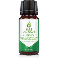 Produktbild von LS & C Nutrition Omega 3 Algenöl Kapseln vegan ohne Zusatzstoffe