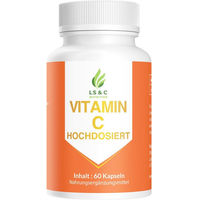 Produktbild von LS & C Nutrition Vitamin C Ascorbinsäure 720 mg Kapseln ohne Zusatzstoffe 60 Stück