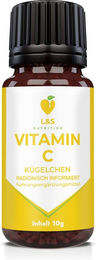 LS & C Nutrition Vitamin C Kügelchen mit Acerola und Hagebutte 1000 mg ohne Zusatzstoffe für Sportler – Bild 1 von 4