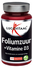 Lucovitaal Folsäure und Vitamin D3 Tabletten vegan für Schwangere und Stillende 120 Stück – Bild 1 von 3