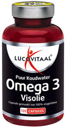 Lucovitaal Omega 3 Kaltwasser-Fischöl Kapseln für Erwachsene 120 Stück – Bild 1 von 2