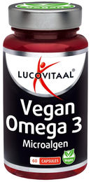 Lucovitaal Omega 3 Mikroalgen Kapseln Vegan für Erwachsene 60 Stück – Bild 1 von 4