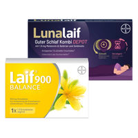 Produktbild von Lunalaif Guter Schlaf Kombi Depot 30 Tabletten und LAIF 900 Balance 20 Filmtabletten